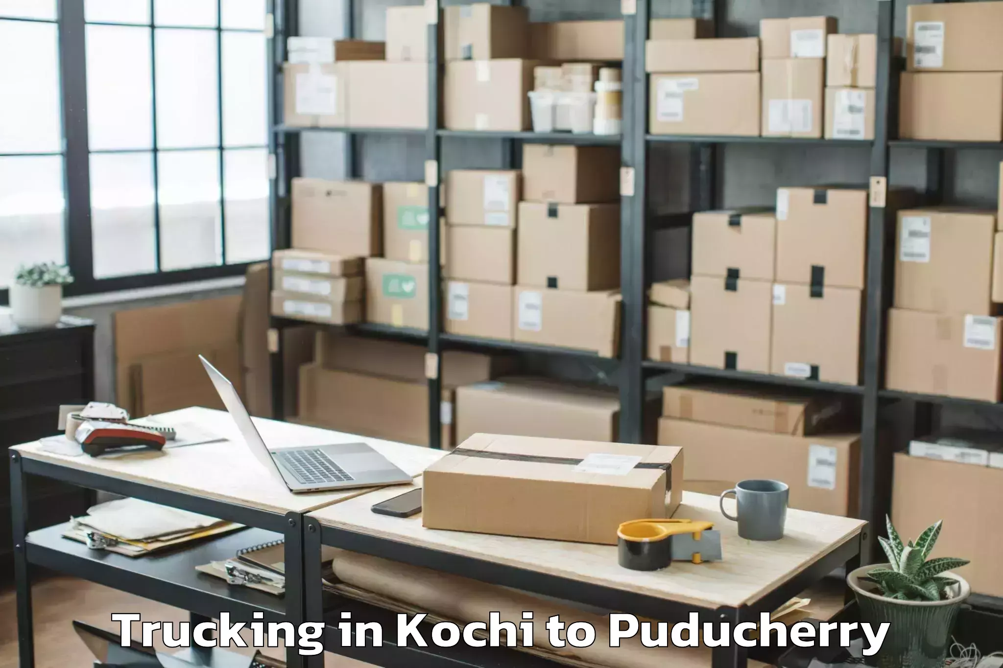 Book Kochi to Pondicherry Trucking